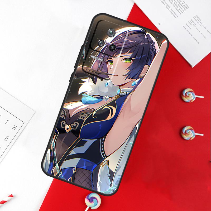 Yelan Genshin Impact Hülle Für Xiaomi 11T 12T 13T 14T Pro 13 14 15 Ultra POCO X7 Pro X3 X5 X6 F5 F6 M6 Pro Case