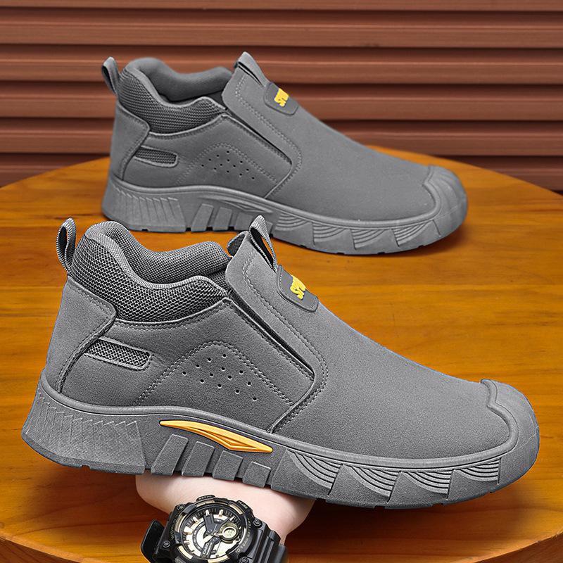 

Мужская обувь весна новая дышащая на одной педали на мягкой подошве мужская спортивная обувь для папы грязеотталкивающая рабочая обувь для стройки страховка труда мужская обувь 44