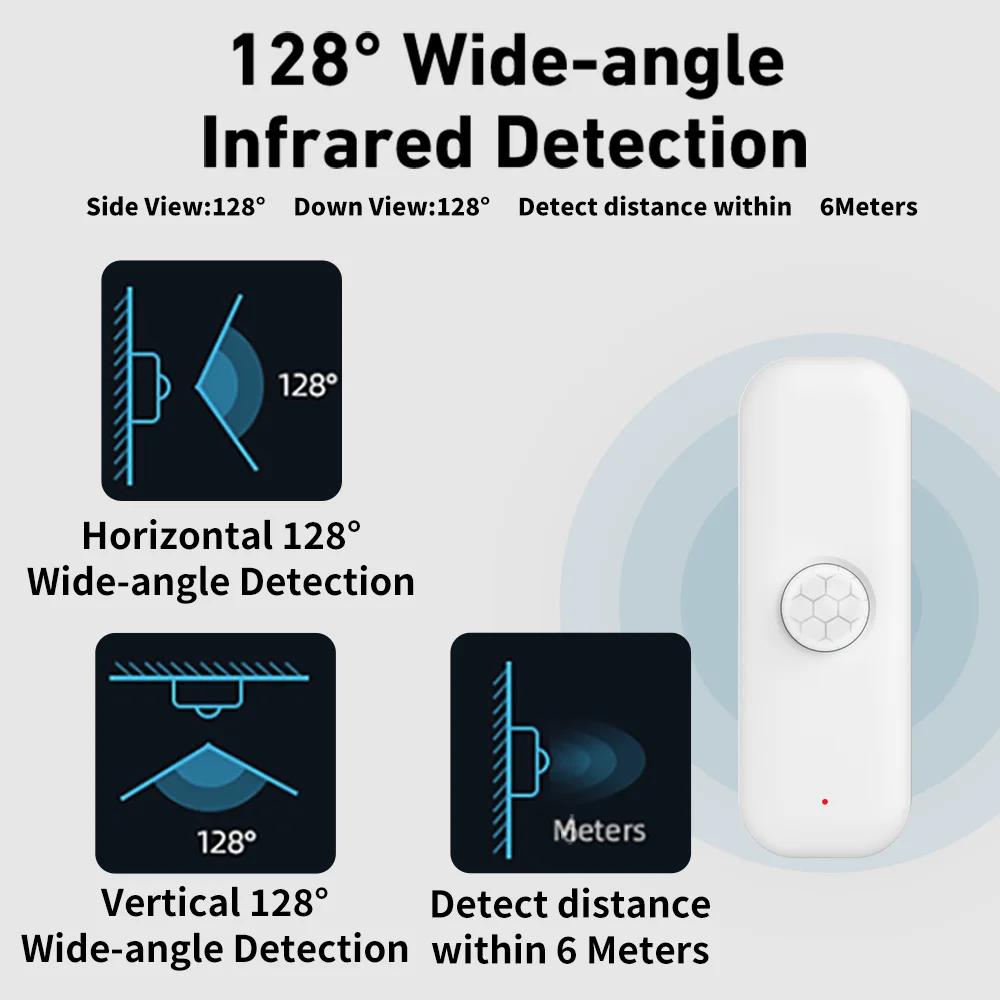 Tuya WiFI Sensor de movimento PIR Smart Human Body Home Sensor de roubo APP Controle remoto Smart Life para casa inteligente Trabalho com Alexa
