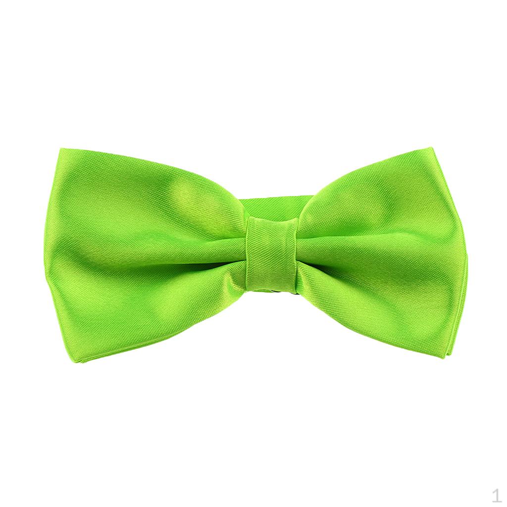 

Tuxedo Bow Tie Bowtie Necktie For Men - Bright Green