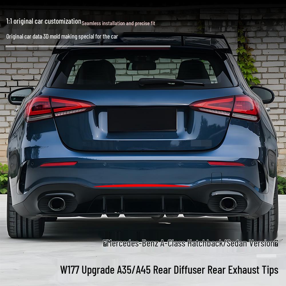 A35/A45 Rear Diffuser Tailpipe for Mercedes-Benz A-Class 2019+ W177