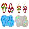 Silicone Mold for Earring Pendant Holographic Grimace Earring Resin Mold Funny Face Shape Earring Charm Epoxy Molds