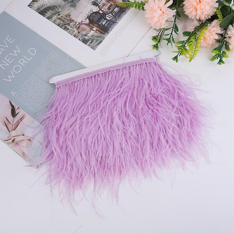Natural Ostrich Feather Ribbon 1/5/10M, 10-15Cm Multicolor For Diy Crafts, Carnival Decor, Stage Show, Ready Stock, Factory Dire