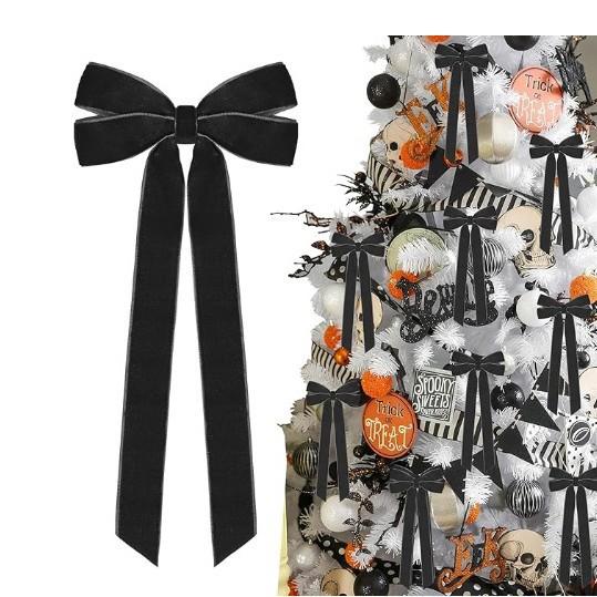 

Christmas Tree Bow Decoration, Christmas Tree Small Velvet Bow - Party Wedding Home Decoration One Size