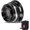 Pergear 25mm F1.7 Interchangeable Lens Large Aperture Manual APS-C Compact Lightweight Camera Lens Ideal for Everyday Photography,