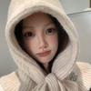 Wool Blend Balaclava Neck Warmer Scarf Hat For Cold Weather Winter Warmth Unisex Design For Outdoor Sport Activity