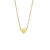 Fashion Letter Necklace Non-Fading Gold Exquisite Heart-Shaped Pendant Heart Chain Easiest for Match Accessible Luxury Clavicle Chain Female