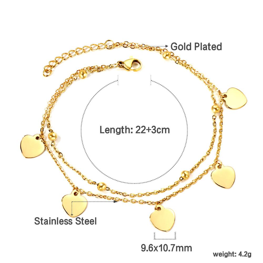 Fashionable Cross Ankle Bracelet Fade Resistant Minimalist Elegant Women Foot Jewelry