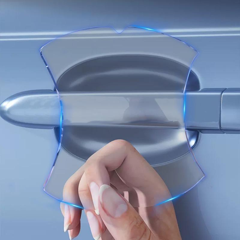 5/10pcs Car Door Handle Stickers Scratches Resistant Car Handle Protection Film Anti-Scratch Protection Car Handle Bowl Strip