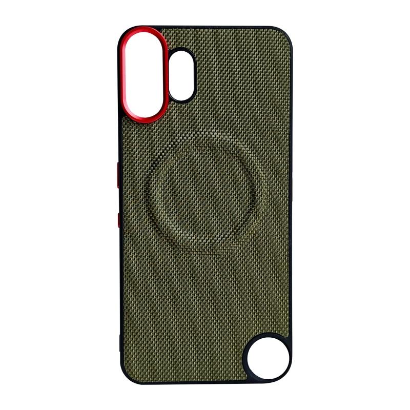 

For Nothing CMF Phone 2 Pro Case Magsafe Metal Alloy Camera Protection Independent Buttons Vegan Leather Case Cover Artificial leather&Nothing CMF Phone 2 Pro