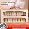Space-Saving Tianshan Shoe Storage: Transparent Cotton-Linen Shoe Box and Dustproof Under-Bed Organizer