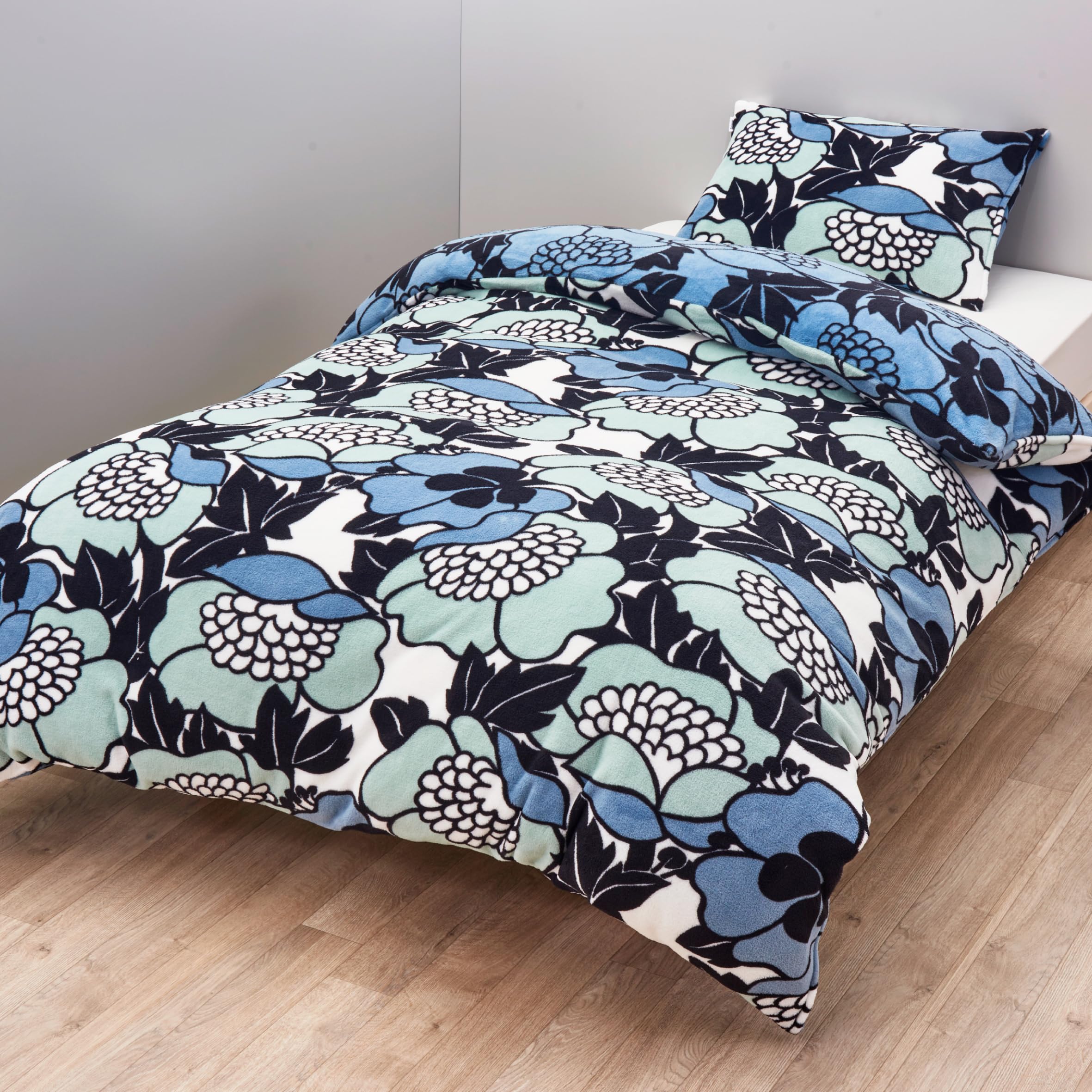 

Nishikawa Warm duvet Finlayson quick snaps for easy on and PI04750679 [Nishikawa] cover, single, washable, Annucca, soft, smooth, off, reversible, синий