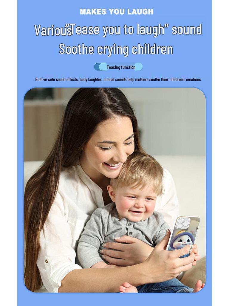 Kids' Educational Puzzle Phone: Multifunctional Learning Toy with Music and Simulation for Boys and Girls