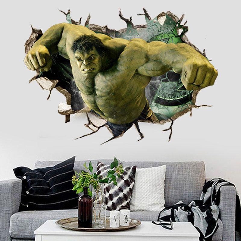 The Avengers 3d Wall Stickers Removable Kids Nursery Home Decor Mural Decal Art