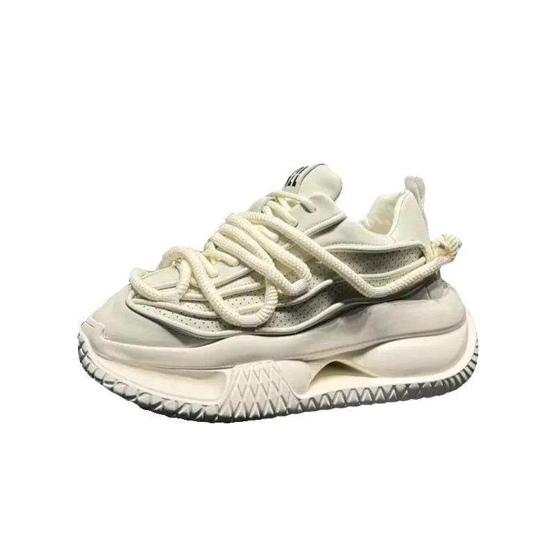 Luxury Top Selling Solid Color Versatile Casual Shoes Fashion Trend Little White Shoes Men's Outdoor Lightweight Sports Shoes