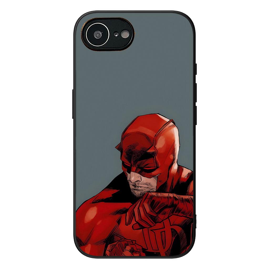 

Чехол для Apple iPhone 16 15 14 Plus 13 12 Mini 17 Pro Max + ProMax 16E Air Корпус Чехол для телефона Постер Marvel Сорвиголова iPhone 15 Pro