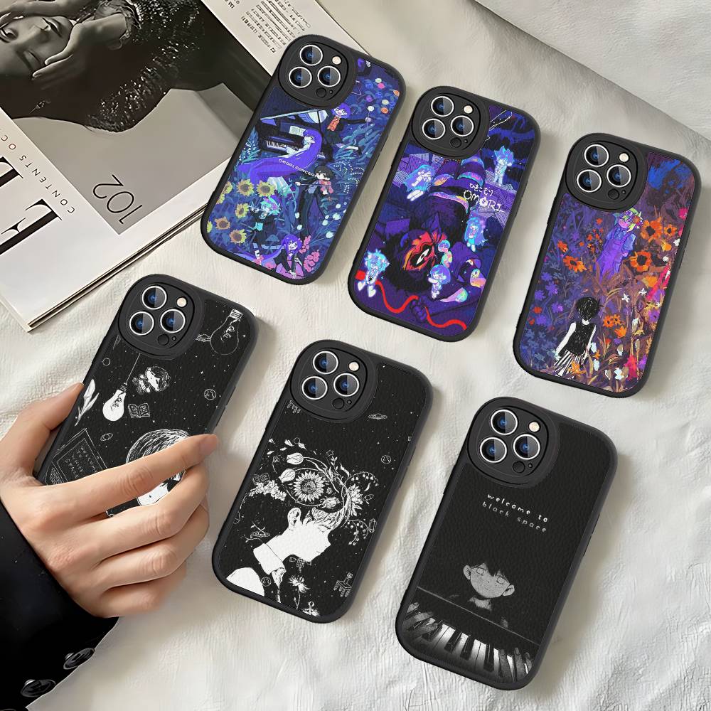 O-Omori Game Phone Case For IPhone 16 15 14 13 12 11 Pro Max Plus Leather Shockproof Cover