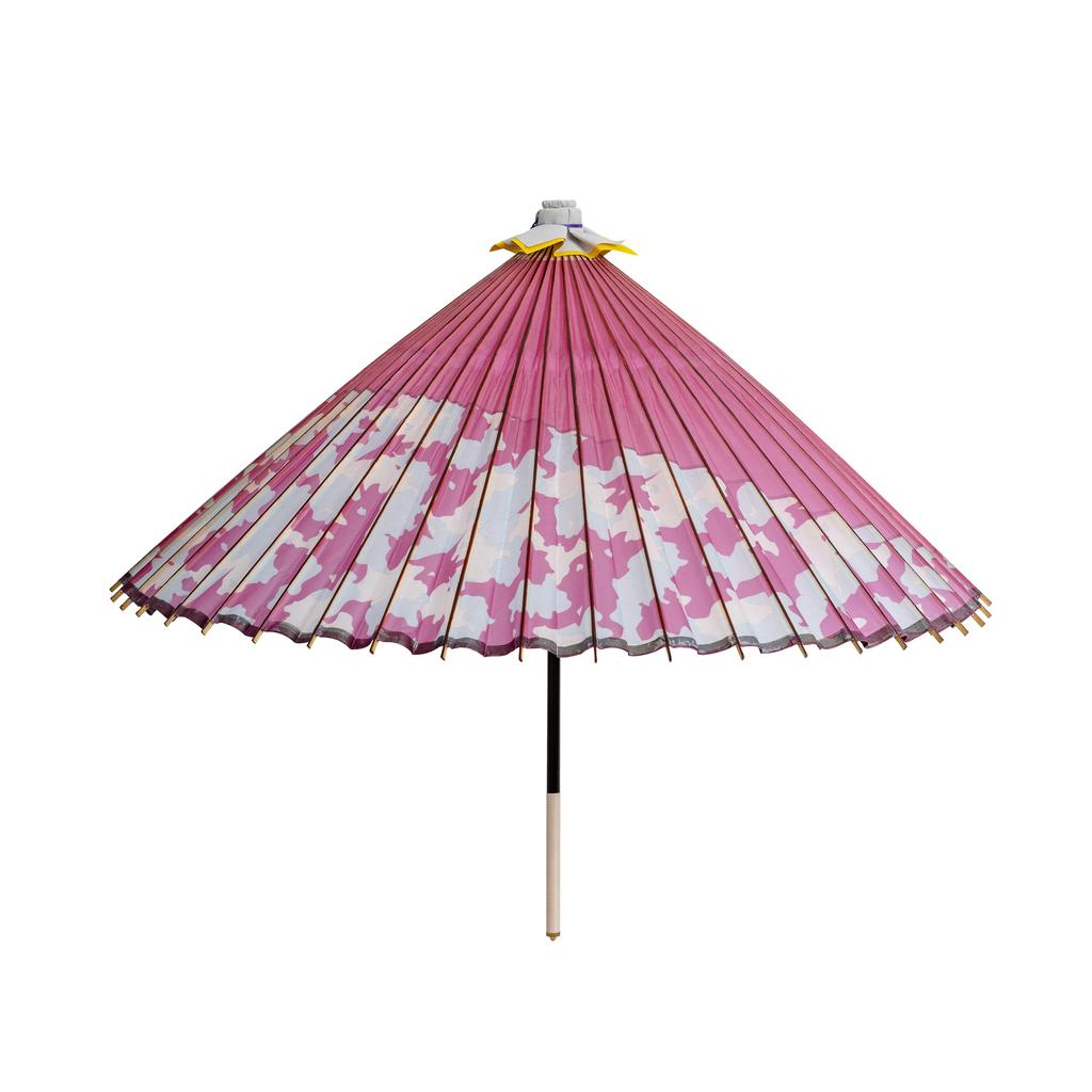Yamamoto Bamboo Craft Shop Japanese Pink X (YAMAMOTOTAKIZAYIKUYA) Umbrella, Two-Stage Design, "Tsukiyoko Hydrangea"