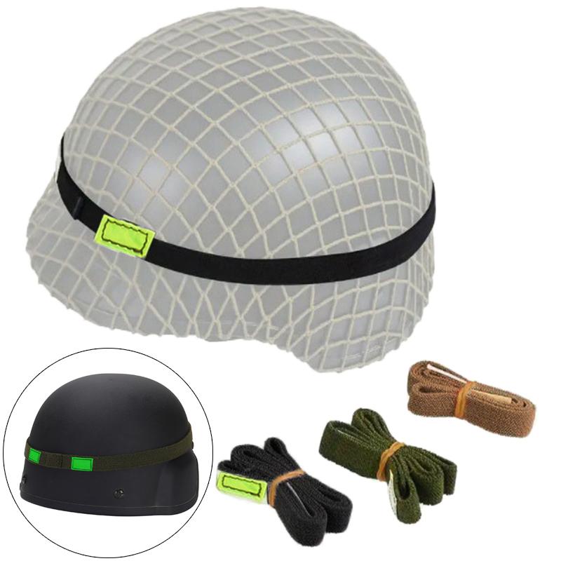 1Pcs Tactical Helmet Straps Outdoor Reflective Helmet Strap Elastic Band For Mich M88 Helmet Strap Hunting Helmet Accessories