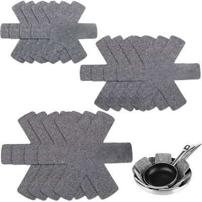 12 protections feutre pour poêles 3 tailles, anti-rayures, séparation ustensiles cuisine maison Label
