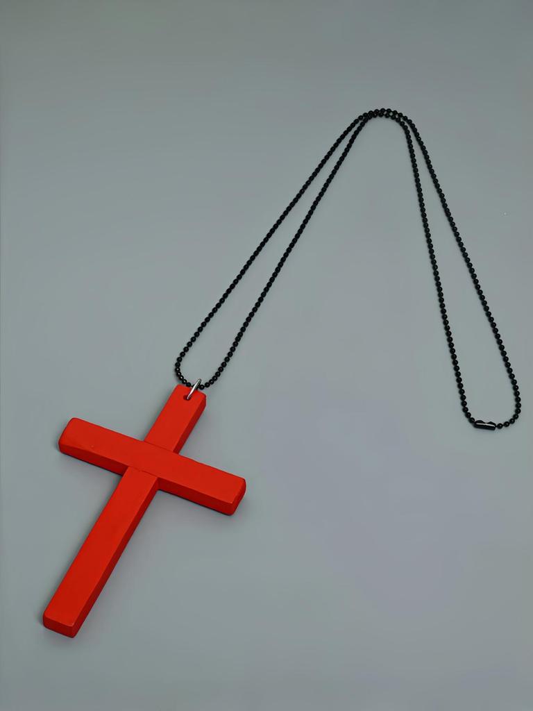 Elegant Cross Wooden Necklace - Versatile High-End Jewelry for Women