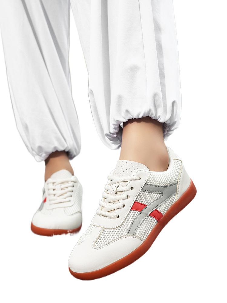 Sneakers men's mesh breathable beef tendon sole Tai Chi shoes women's practice shoes Tai Chi shoes martial arts shoes