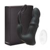 9 Wiggling Thrusting Beads Prostate Massager Vibrating Butt Plug with Penis Ring Vibrator Anal Dildo Prostate Stimulor for Men Double-locking Ring