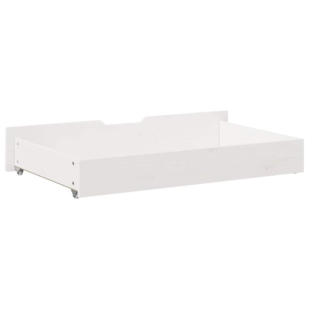 Vidaxl Szuflady Pod Łóżko, 2 Szt, Białe, 95X55X16 Cm, Drewno Sosnowe