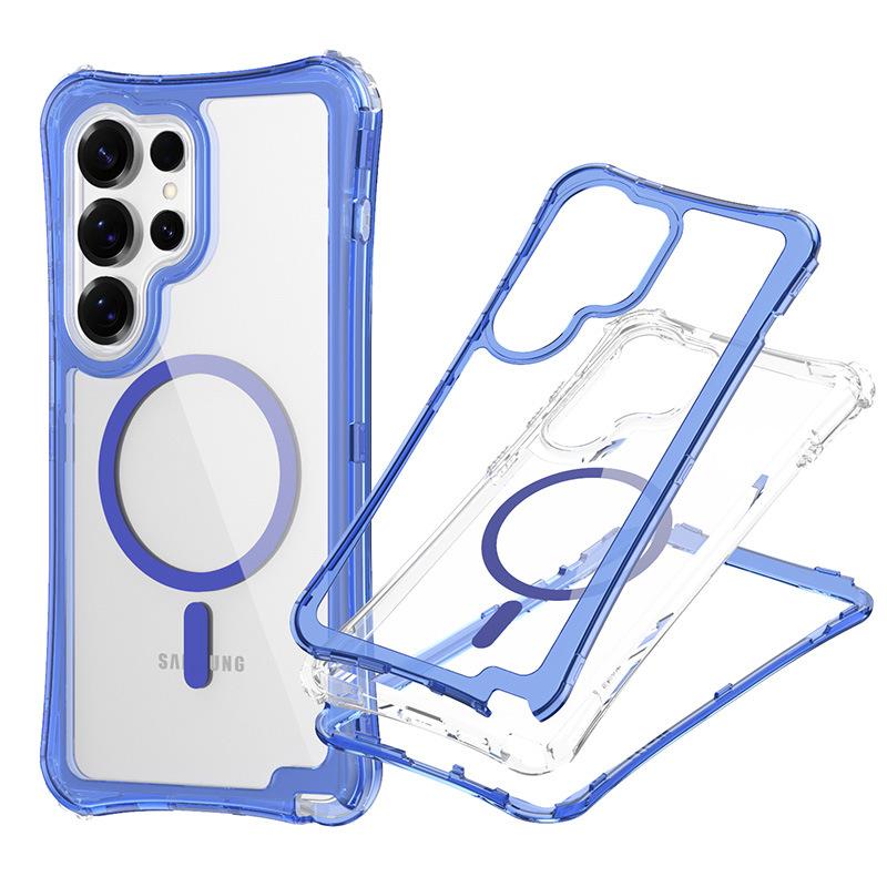 New for Samsung S25 ULTRA Magnetic Transparent 3-in-1 Phone Case