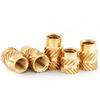 M2.5 M3 Brass Insert Nut Double Twill Copper Nuts Hot Melt Knurled Thread Nuts Injection Embedment Insertion Copper Nut