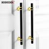 Modern T-Shape Cabinet Pull Handle Zinc Alloy Black Gold Single Hole Drawer Wardrobe Door Hardware