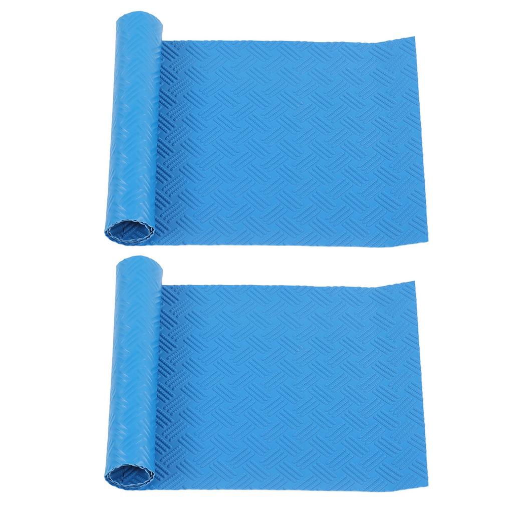 2 Stück Schwimmbadleitermatte Gummi Schutzboden Stufenpolster 60x24x0.1cm Set Kit
