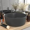 Luxury Washbasin with Overflow Dark Matte 36x13cm Ceramic
