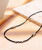 Polalita Dalmatian Stone Black Bead Necklace (Plt-Nl-103_Bk)