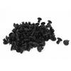 50pcs Auto Car Bumper Fender 6mm Hole Black Plastic Rivets Fasteners For Toyota