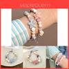 Charming Pink Ceramic Starfish And Shell Beaded Bracelet For Couples And Friends 2024 Summer Trend