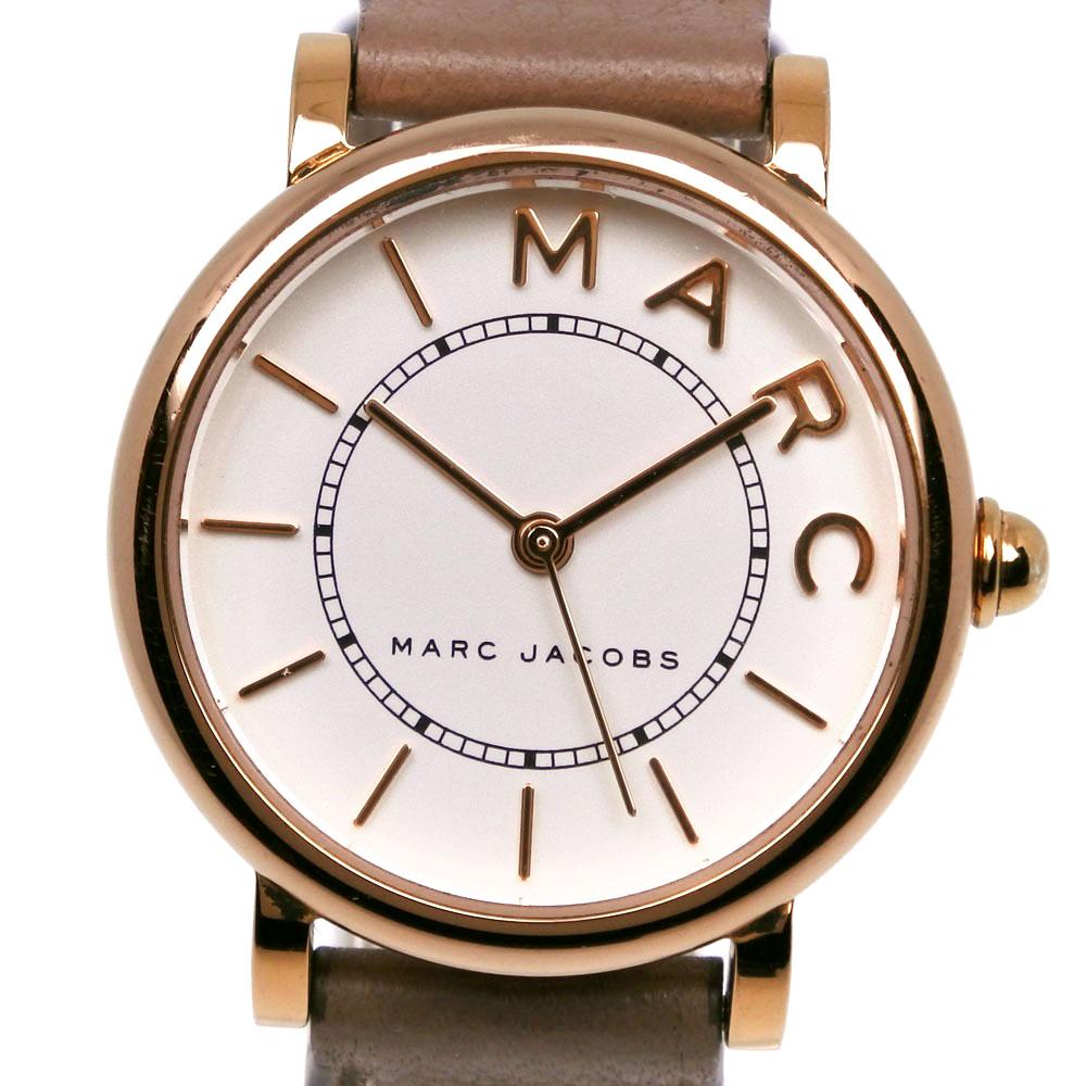 

MARC JACOBS Roxy Watches MJ1538 WhiteDial Stainless Steel/Embossed Leather Quartz Analog display Women Used