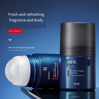 1PC Men's Walking Bead Cologne Deodorant, Summer Antiperspirant, Refreshing and Cleansing Flavor, Walking Bead Antiperspirant Lotion