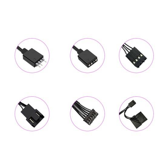 Ventilátor RGB Hydraulické ložisko Rychlé chlazení