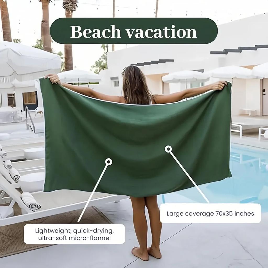 Magnetic Bath Towel Multifunctional Outdoor Magnet Towels Quick Drying Beach Towel For Surfing Swimming Changing Clothes