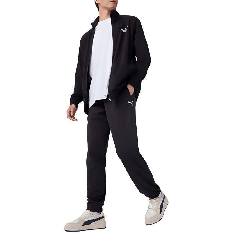 Men's PUMA RAINING PANT Knitted Sweatpants Unisex Marine Blue
