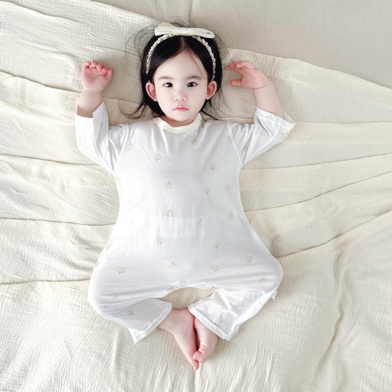 Summer Seven-Sleeve Cotton Romper for Newborns - Cute, Light Pullover