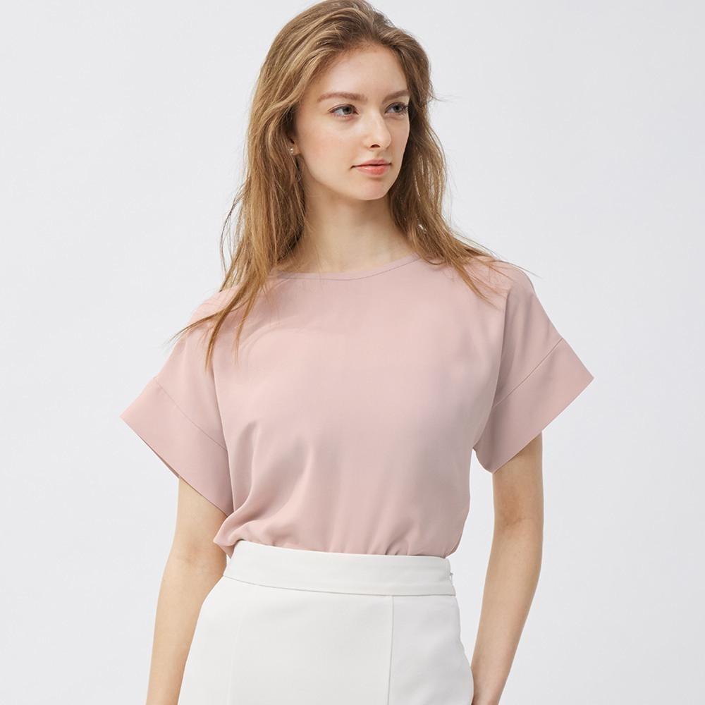 

Блузка GU by Uniqlo с драпировкой и короткими рукавами +E
