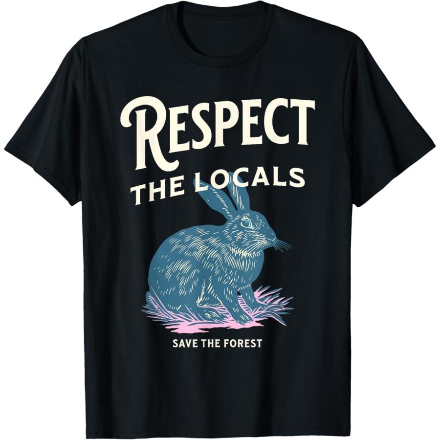 Cute Kawaii Graphic Respect The Environment, Rabbit, Save It T-Shirt(1) S