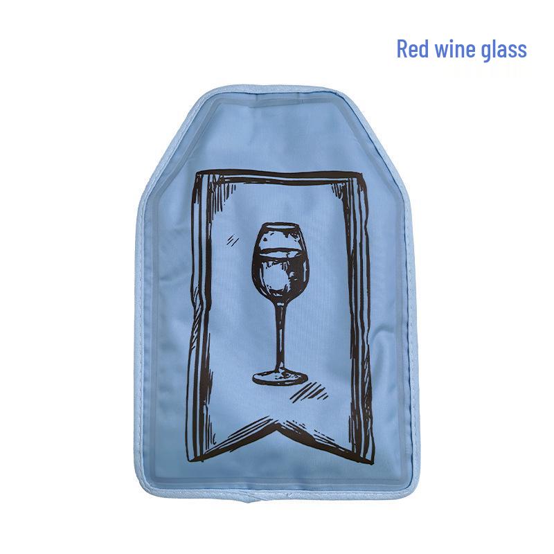 Cross-Border Cold Insulation Wine Sleeve: Gel Ice Pack for Hot/Cold Compress & Fresh Keeping, Customizable Polyester Bag