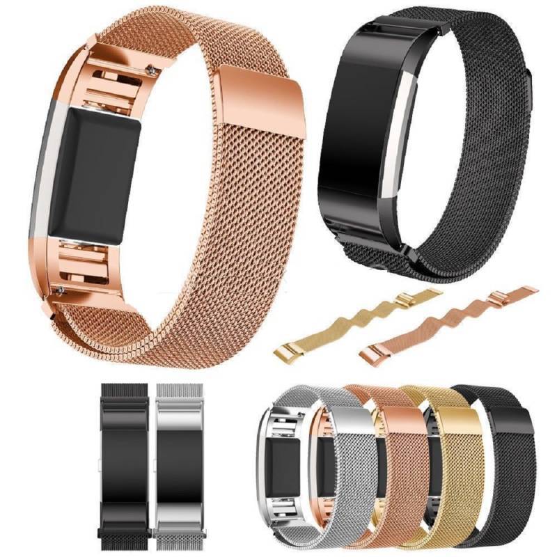Fitbit Charge 2 Edelstahl-Armband mit verstellbarer Passform für den täglichen Gebrauch
