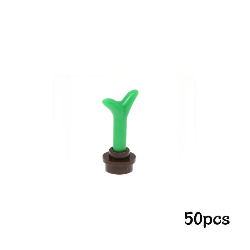 Non-Toxic Moc Building Blocks Plant Bush Tree Flower Grass Diy Buildingparts Creative Bricks 2417 2423 4727 6255 30176 33291 32607 Toys