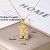 New Arrival Religion Moon/Arch Shaped Virgin Mary Jesus Zirconia Pendant Necklace Elegant Vintage Charm Jewelry Gift for Women