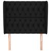 VidaXL Headboard with Ears Black 93x23x118-128 Cm Fabric3118276