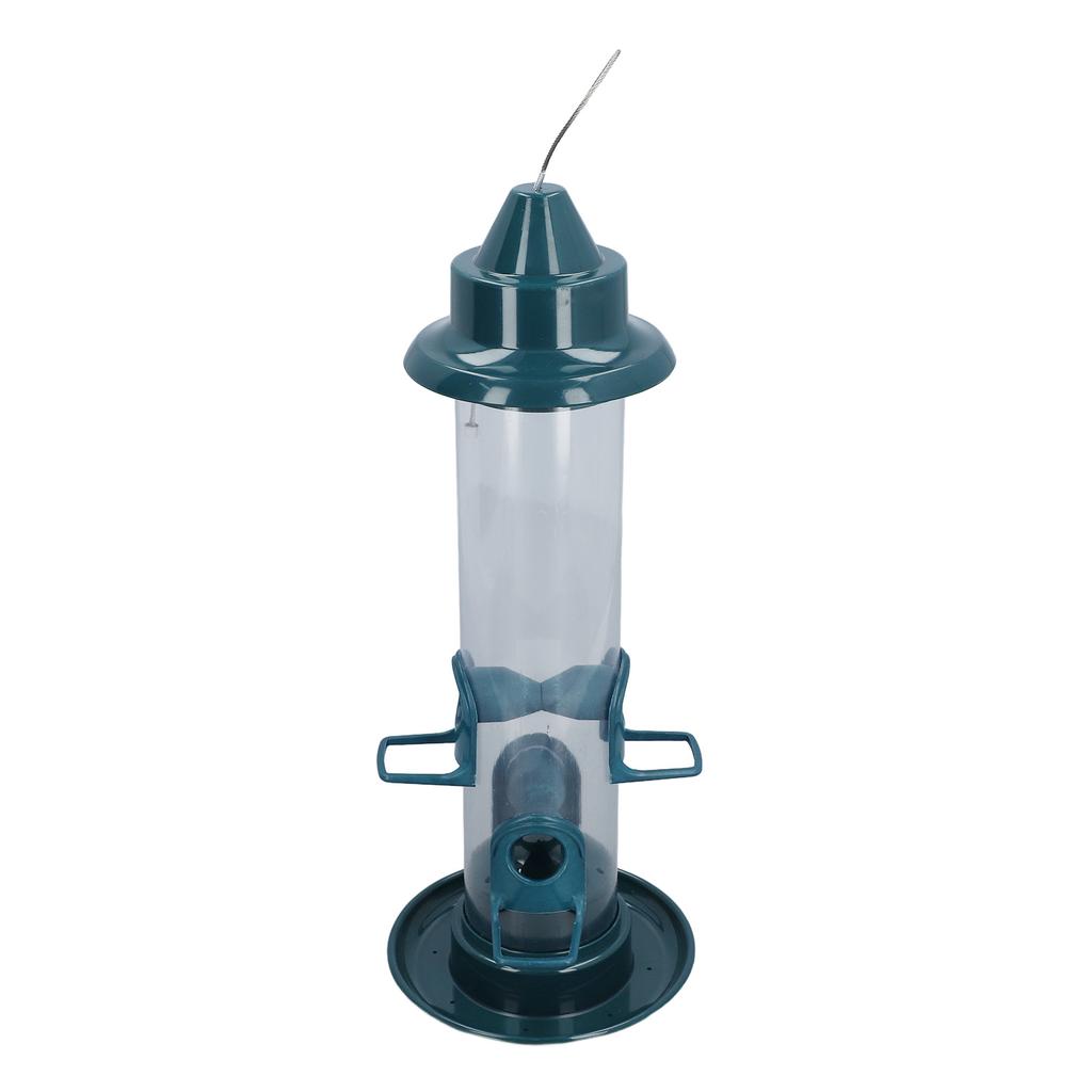 Підвісна годівниця для птахів, захищена від білок, з регульованим гачком, автоматична годівниця для птахів з 4 жердинками для вулиці